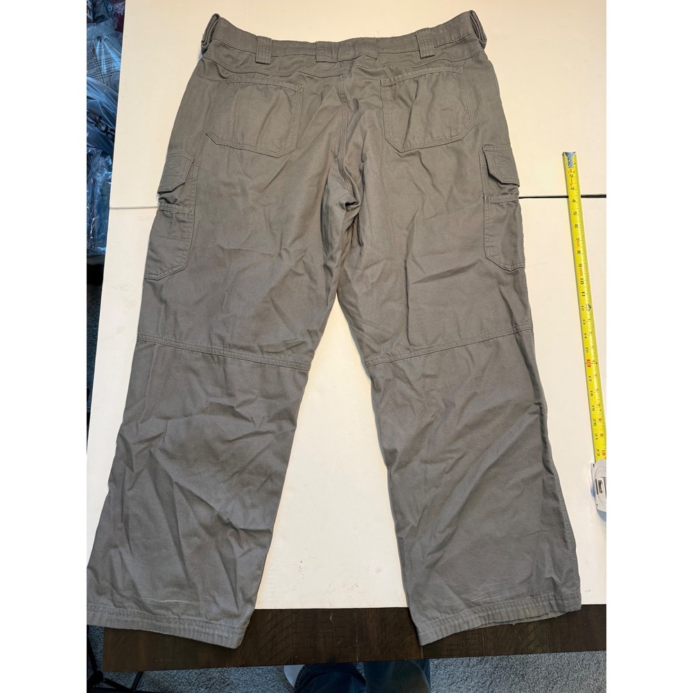 Duluth Trading Co Flex Fire Hose Cargo Pants Mens 40x32 Gray Relaxed Workwear